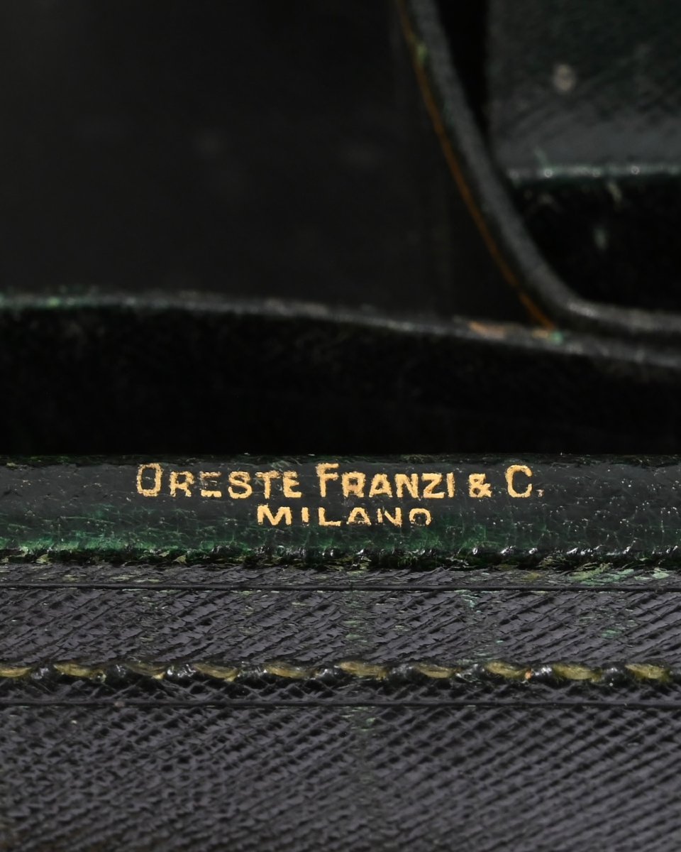 ORESTE FRANZI & C. - Nécessaire Completa con Stemma e Motto Nobiliare Italiano- Inizio XX Sec.-photo-6